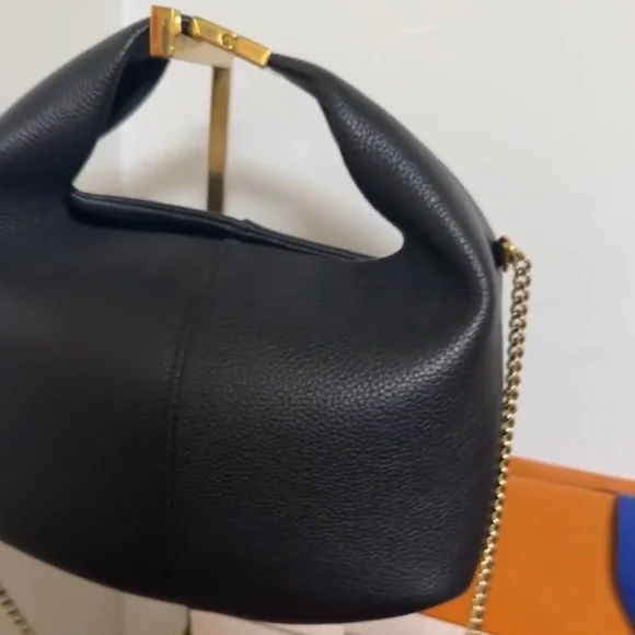 🖤 Polène Béri Bag in Black Polene Bag with gold chain with box - Picture 5 of 12